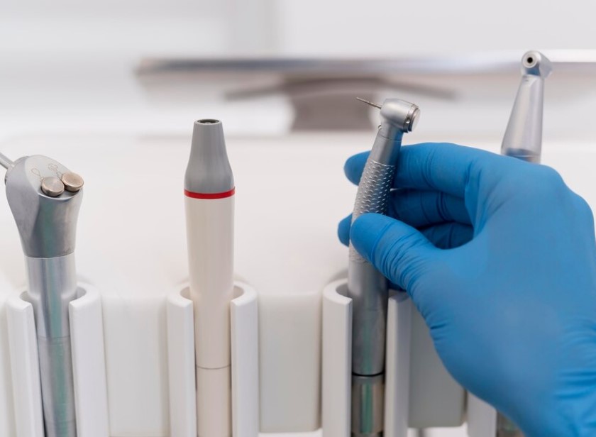 Foto detalle de herramientas de dentista